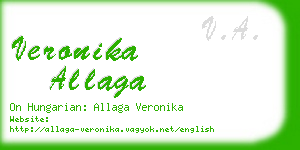 veronika allaga business card